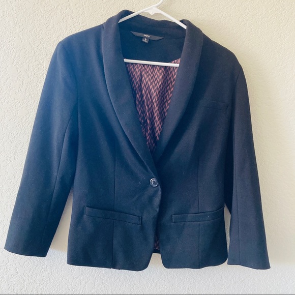 Mossimo | Black Blazer w/ Herringbone Lining - Picture 6 of 9
